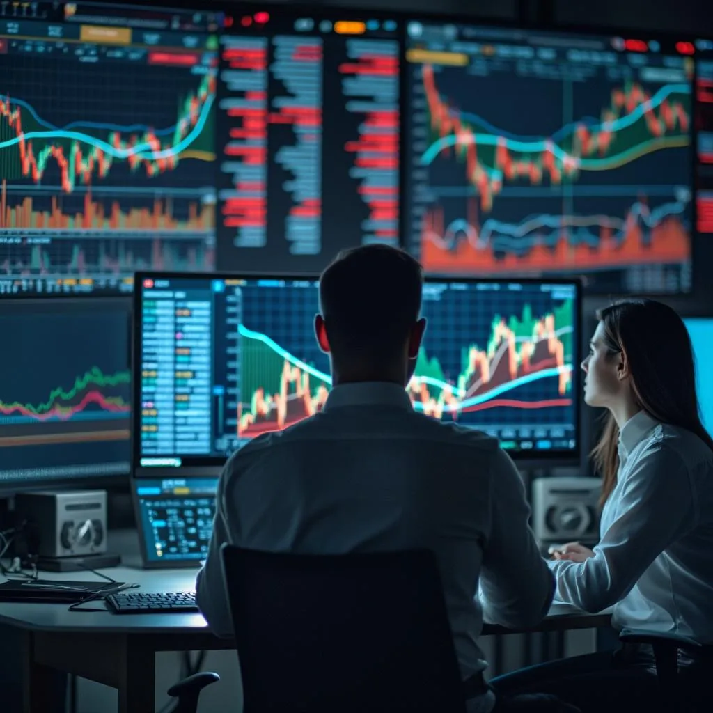 Analistas revisando el mercado de bonos argentinos
